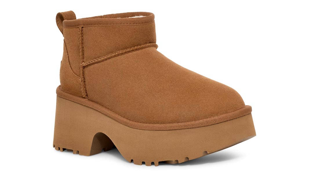 UGG Classic Ultra Mini New Heights Boot Chestnut Front