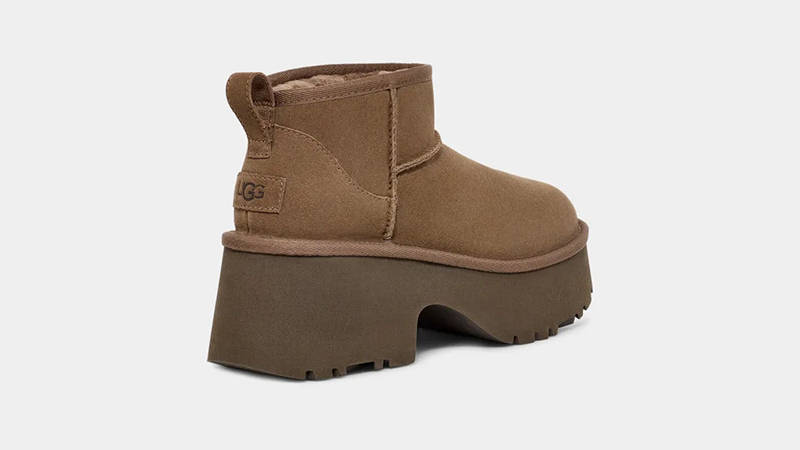 Ugg Classic Ultra Mini New Heights Boot Hickory 1158311-HCK back