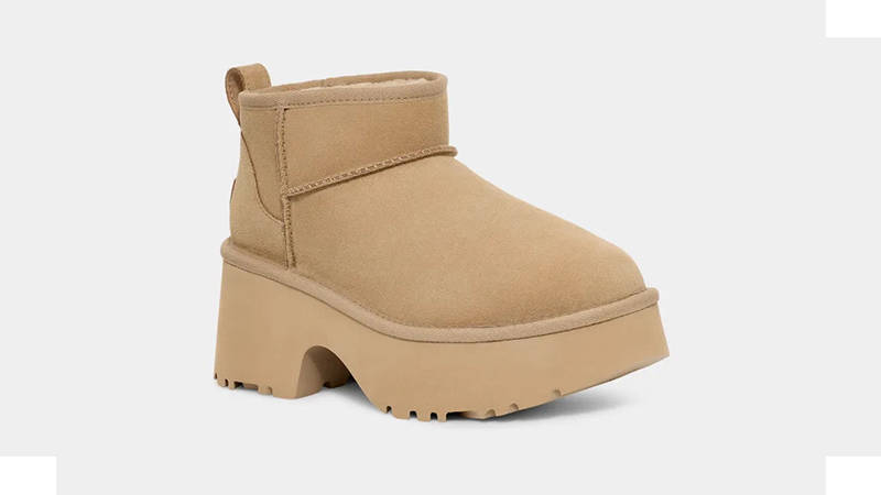 Ugg Classic Ultra Mini New Heights Boot Mustard Seed 1158311-MDSD front