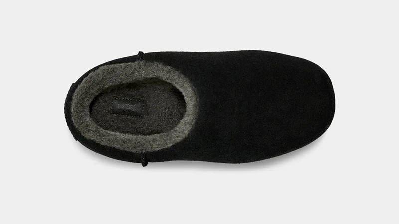 靴 UGG W PUMPED SLIDE BLACK UGG Pumped Slide Black