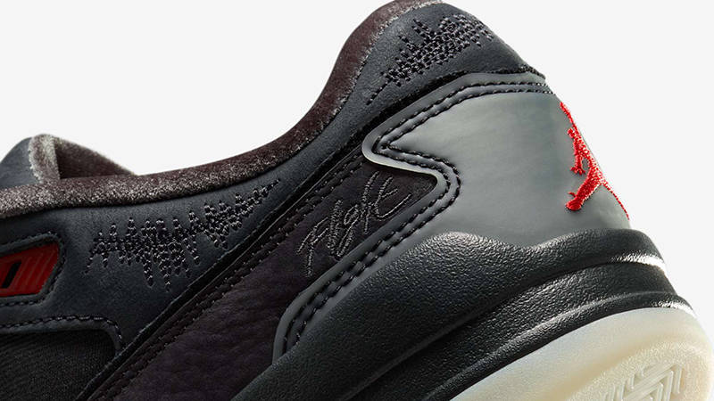 Who Decides War x Air Jordan Flight Court Black HQ2958-006 Detail 2