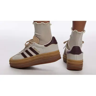 adidas Gazelle Bold Cream Maroon Back