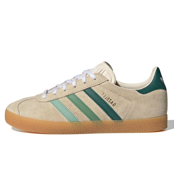 adidas Gazelle GS White Green Gum