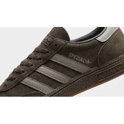 adidas Handball Spezial Shadow Olive Silver Pebble Closeup