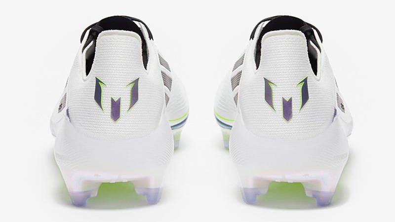 adidas Messi F50 Elite FG Boots White Purple Back