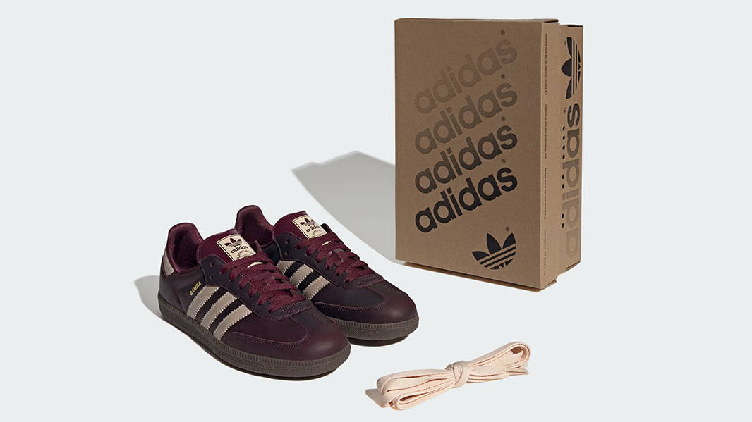 adidas Samba OG Maroon Crystal Sand IF7004 Front