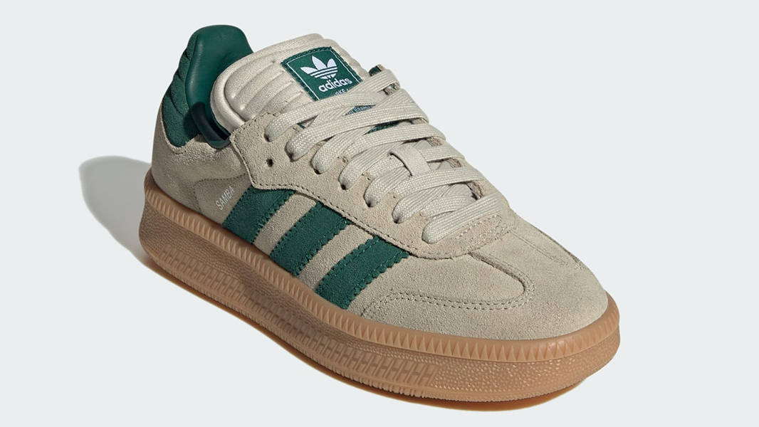 adidas Samba XLG GS Putty Grey Green JQ9886 Side