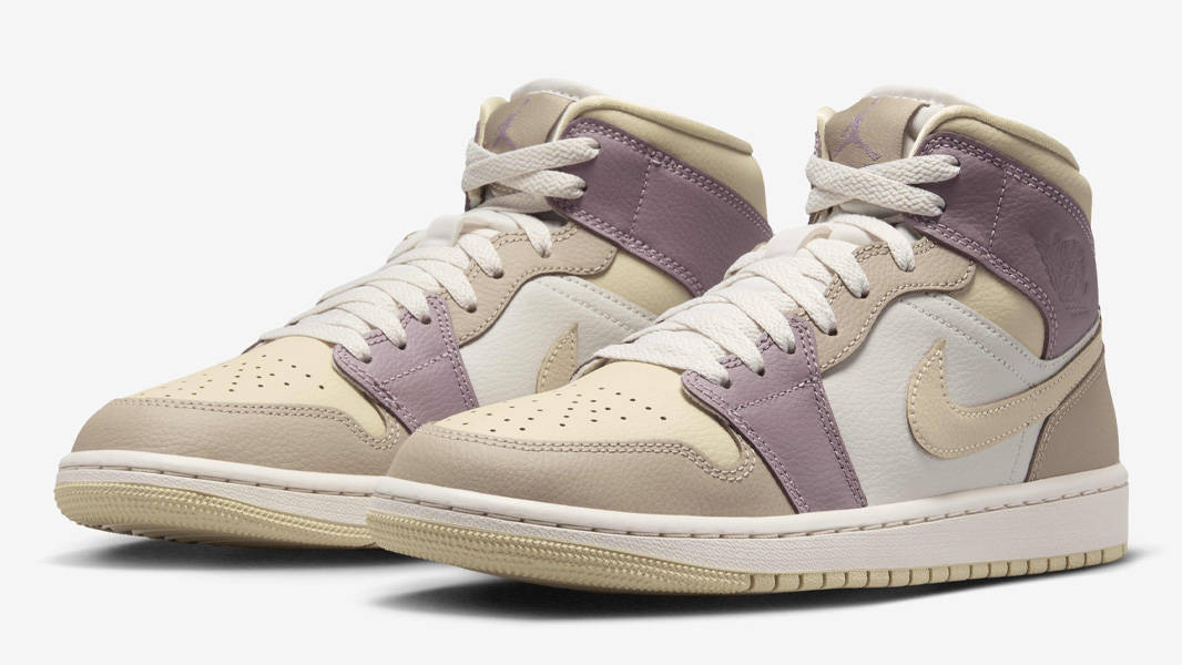 Air Jordan 1 Mid Team Gold Taupe Front