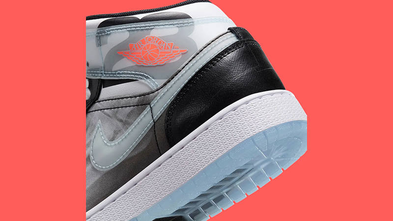 Air Jordan 1 Mid X-Ray heel