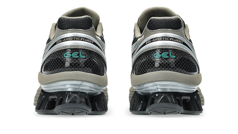 ASICS Gel-Kinetic Fluent Black Dark Taupe 1203A737-002 BACK