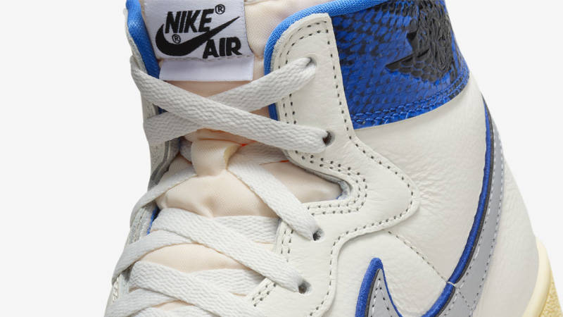 Awake NY x Jordan Air Ship Game Royal Side Closeup