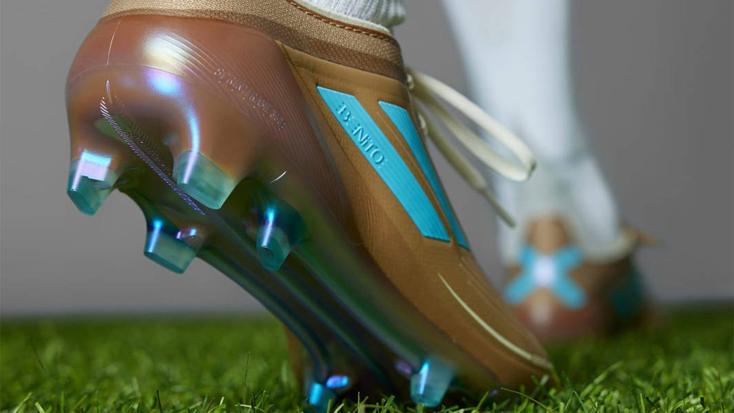 Bad Bunny x adidas F50 Messi Elite FG Cardboard On Foot Back