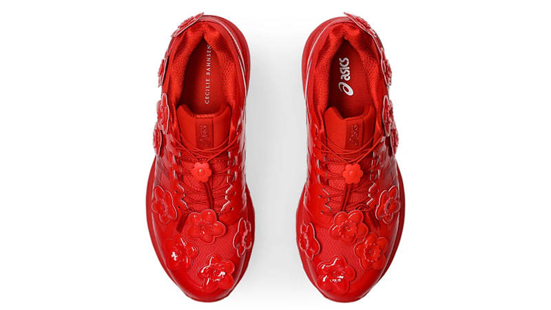 新品　25.5 セシリーバンセン 赤　RED ゲル　テライン GEL Asics アシックス × セシリー バンセンから新作が登場 花のモチーフを