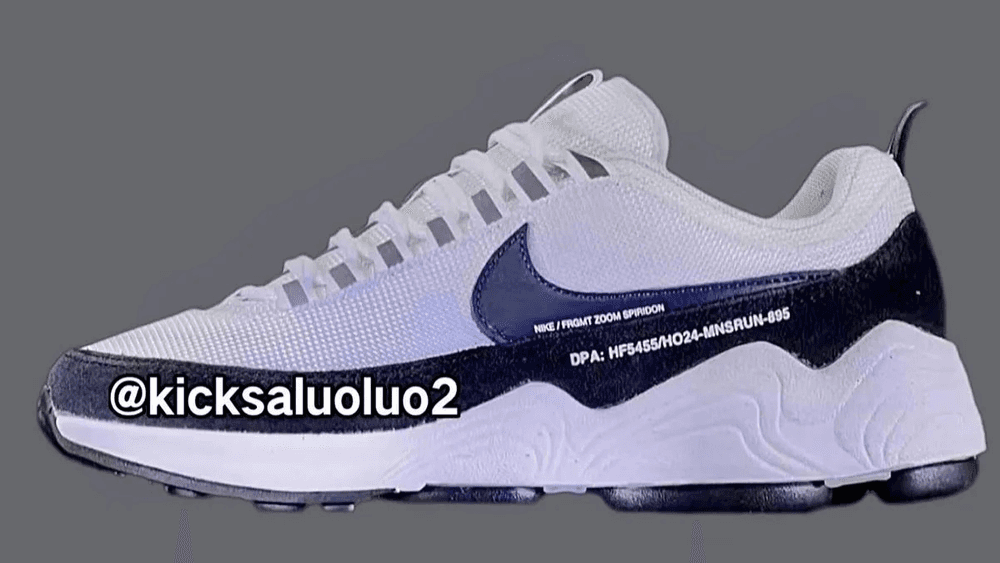 First Look: Fragment Design x Nike Zoom Spiridon White Navy