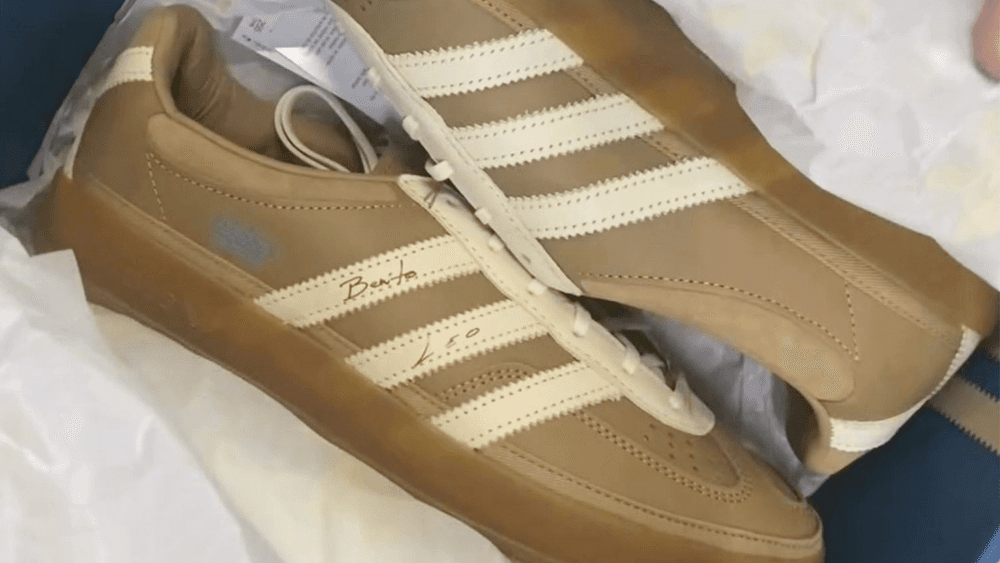 via @hypedsolutions Bad Bunny x Lionel Messi x adidas Gazelle Indoor Drops This Month