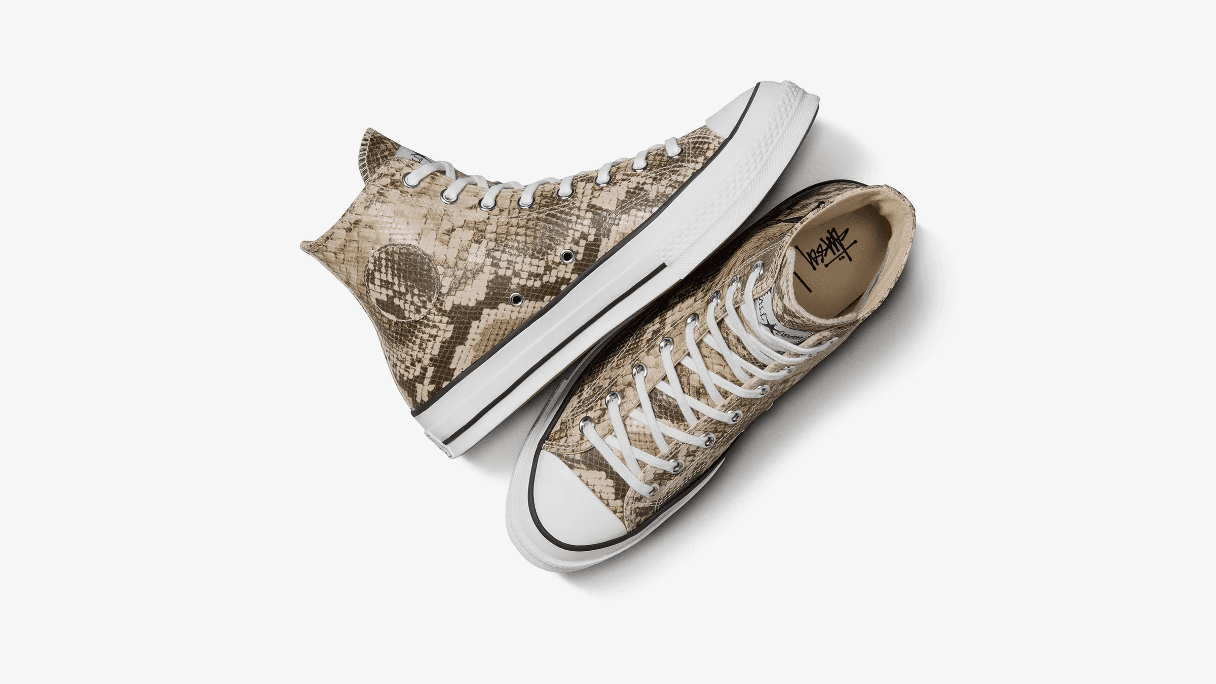 Stüssy x Converse Chuck 70 Snakeskin