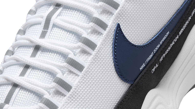 fragment design x Nike Zoom Spiridon White Blue Void HF5455-100 Detail