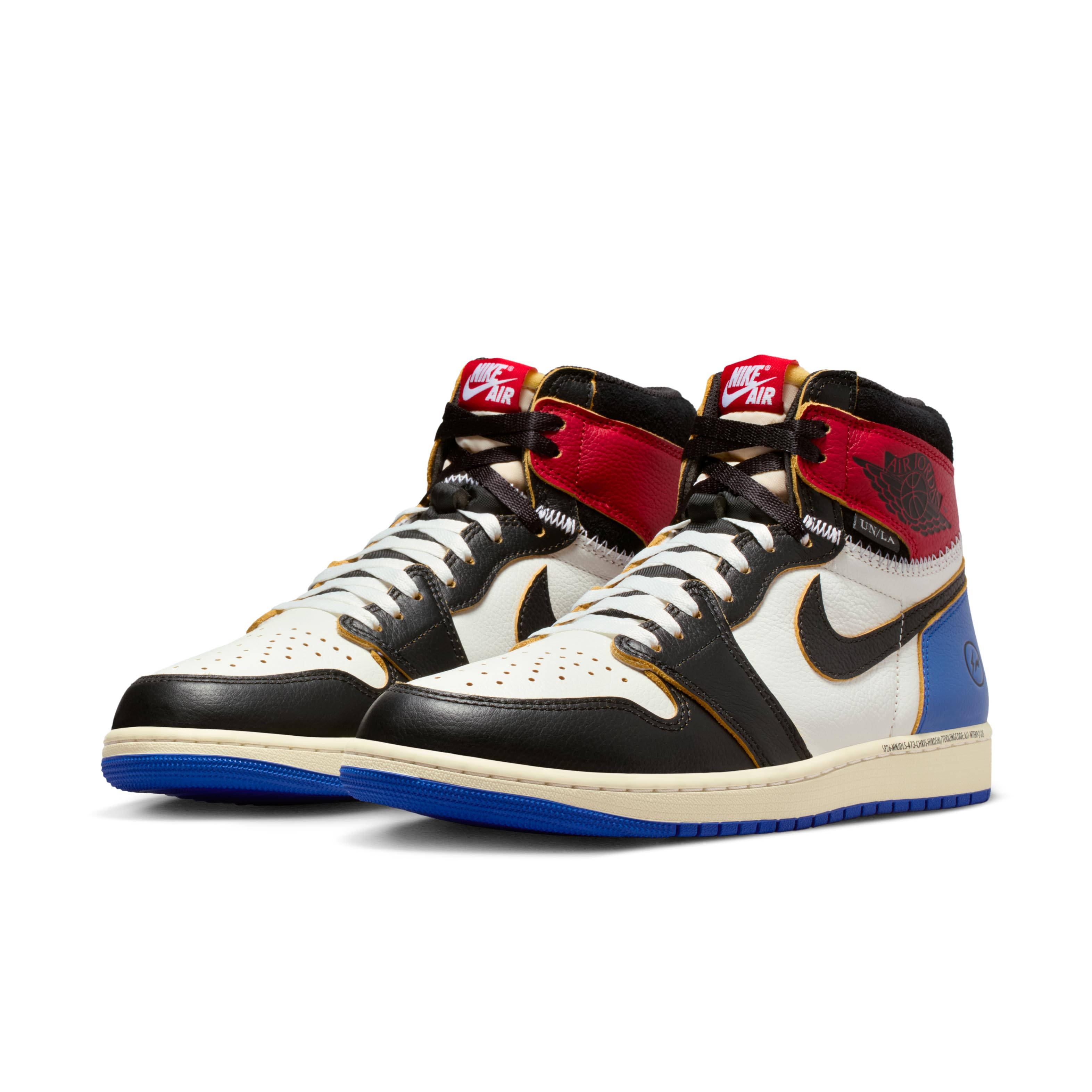 fragment design x Union LA x Air Jordan 1 High OG Varsity Red Sport Royal Front