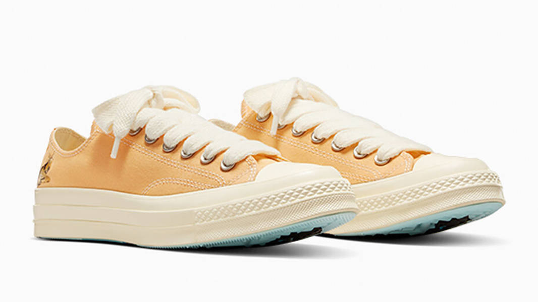 ❁。.:*・゜゜・*:.。❁ GOLF le FLEUR x Converse Chuck 70 Darryl Low Apricot Cream