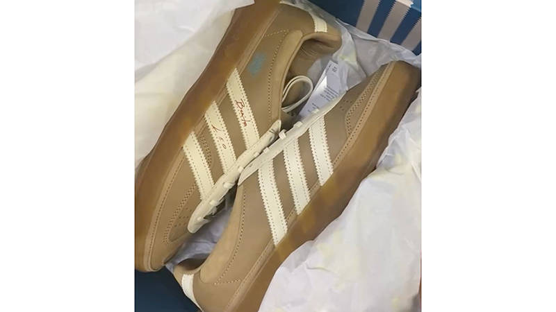 Lionel Messi x Bad Bunny x adidas Gazelle Indoor Brown Cream Side