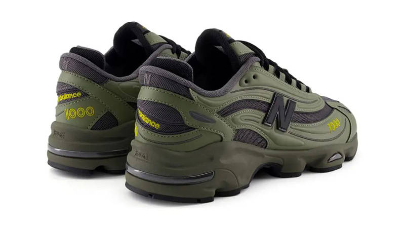 New Balance 1000 Army Green Dark Grey M1000EA rear