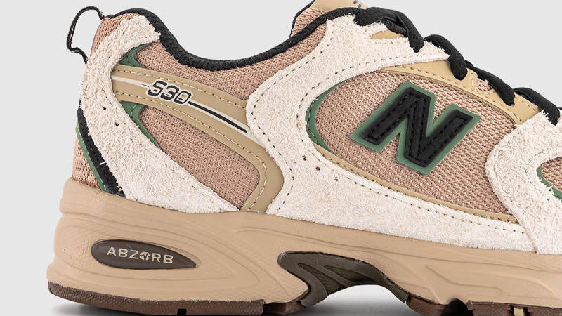 New Balance 530 Lined Brown Closeup