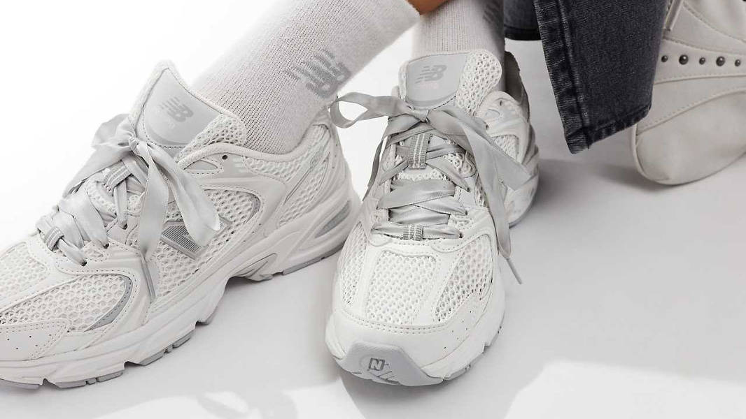 New Balance 530 White Silver Ribbon Lace The Sole Supplier