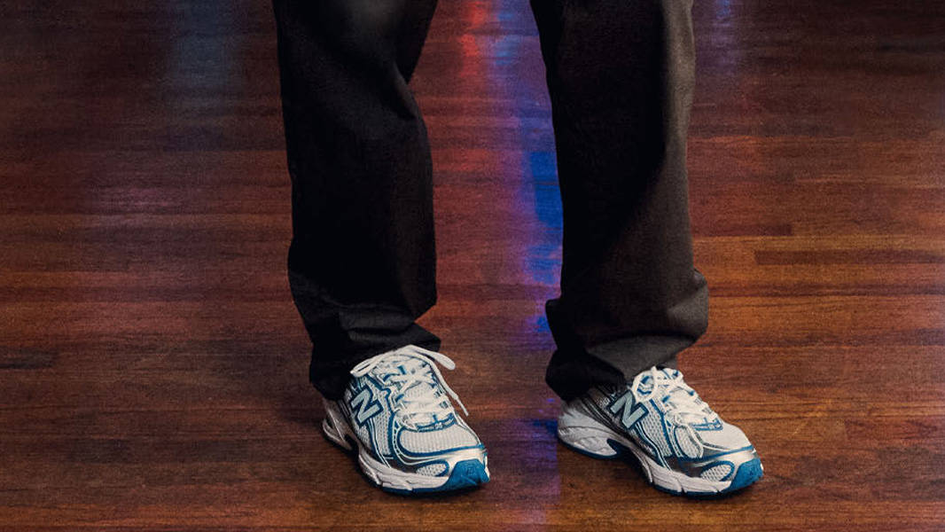 New Balance 740 White Blue On Foot