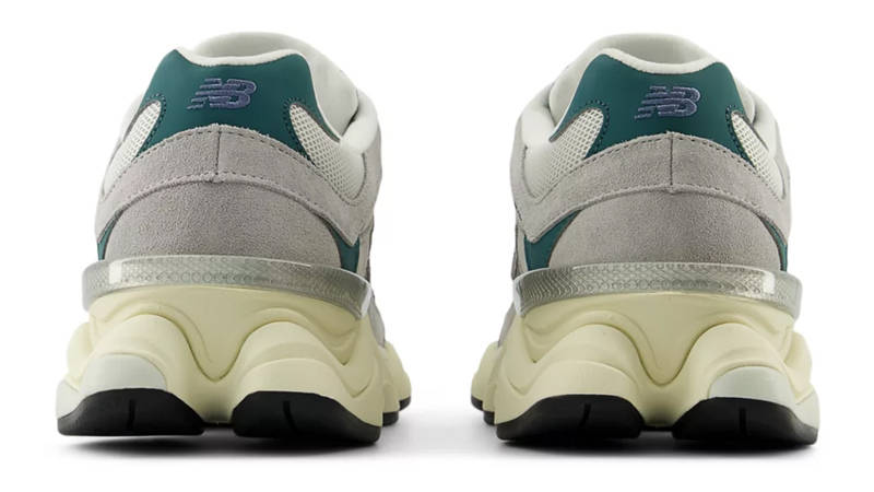 New Balance 9060 Concrete Green Back