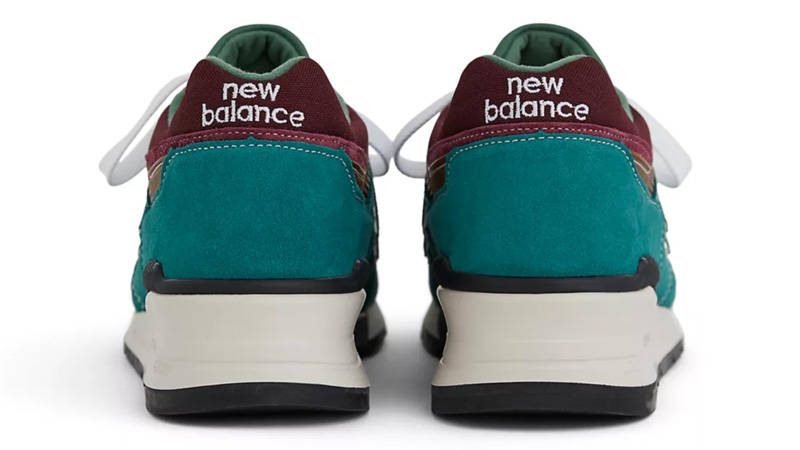New Balance 997 Made in USA Vintage Teal Jade Back
