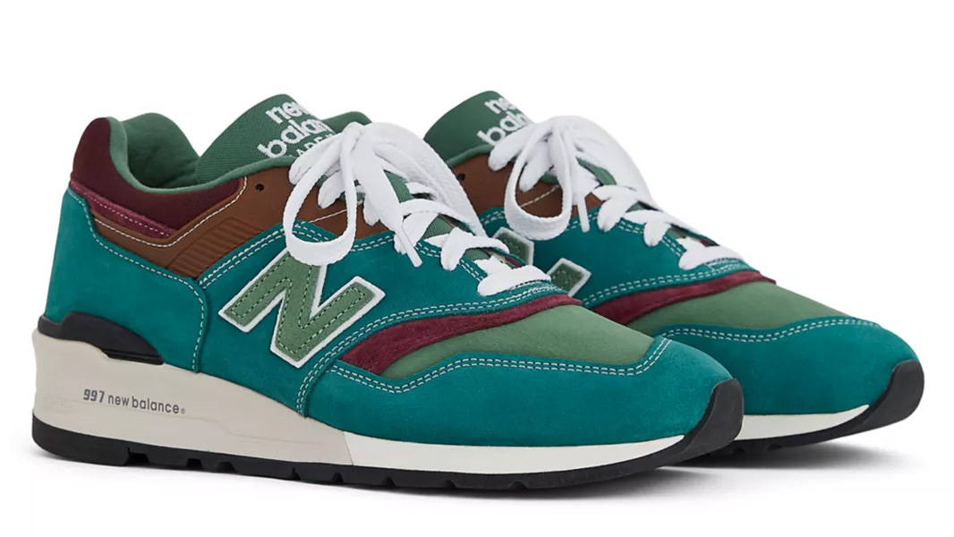 New Balance 997 Made in USA Vintage Teal Jade Front