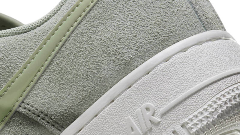 Nike Air Force 1 07 SE Jade Horizon Olive Aura Closeup