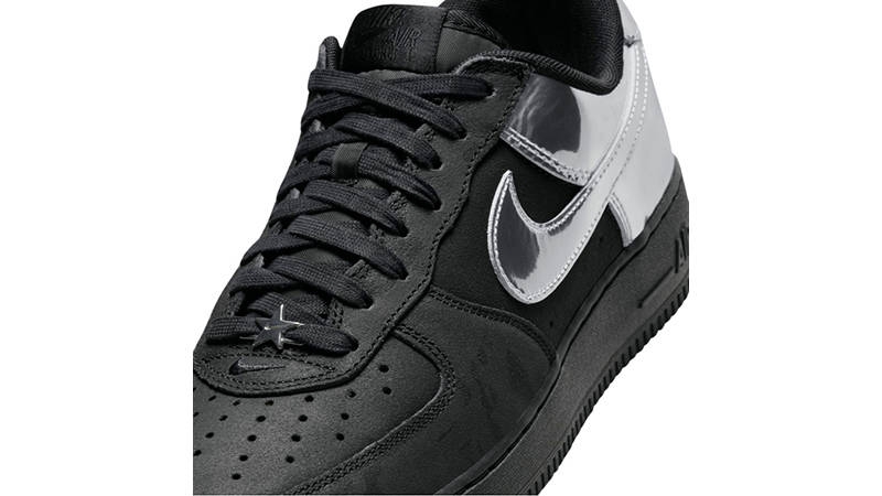 nike air force black silver