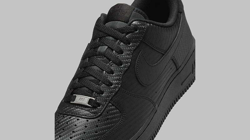 Nike Air Force 1 Low Black Carbon Fiber HF2886-001 tongue