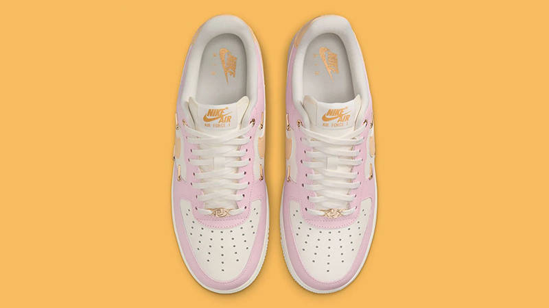 Air Force Yellow And Pink Sneakers Nike Air Force Pink/Yellow