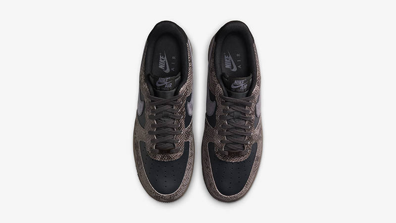 Nike Air Force 1 Low Snakeskin Black Purple HF2898-001 middle