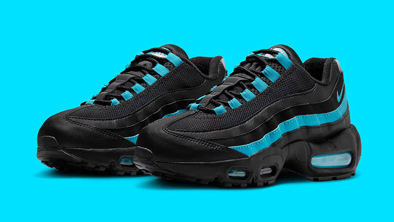 Nike Air Max 95 Recraft GS Black Aqua II4053-010 front