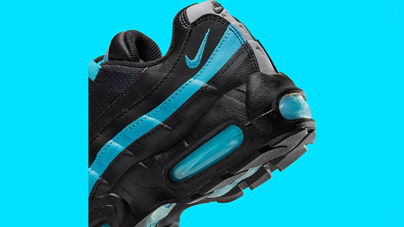 Nike Air Max 95 Recraft GS Black Aqua II4053-010 h eel