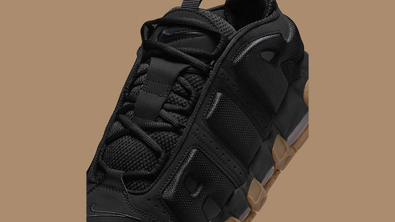 Nike Air More Uptempo Low Black Gum FZ3055-003 tongue