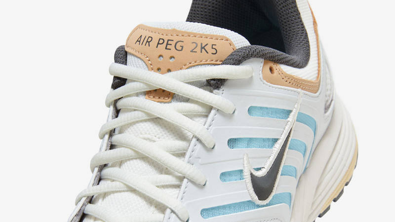 Nike Air Pegasus 2K5 Sail Aquarius Blue Tan Closeup