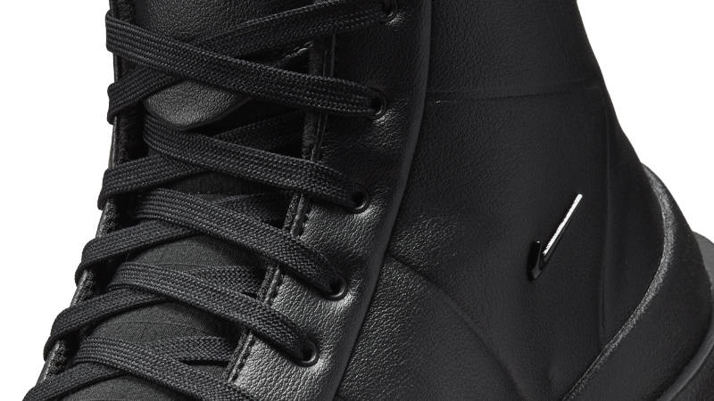 Nike Blazer Roam Mid Black Top Closeup
