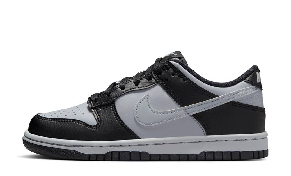 nike dunk low white grey black