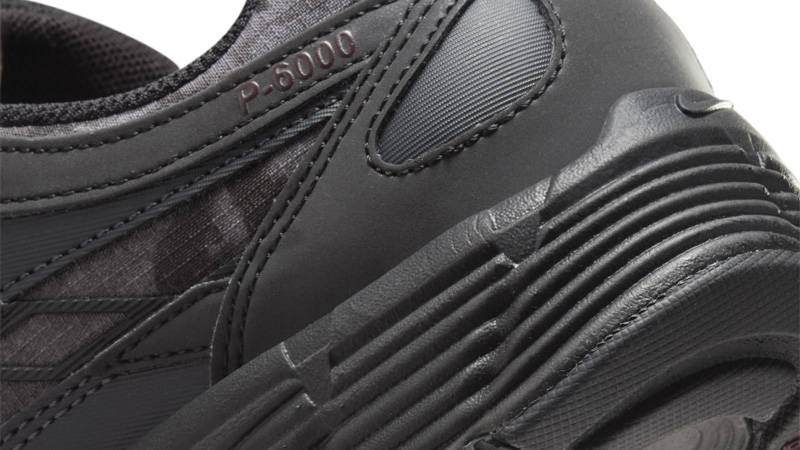 Nike P-6000 Black Burgundy Crush Closeup