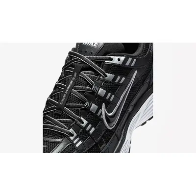 Nike P-6000 Black White Silver CD6404-026 tongue