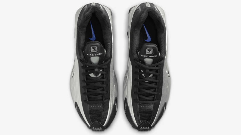 Nike Shox R4 Metallic Silver Black Middle