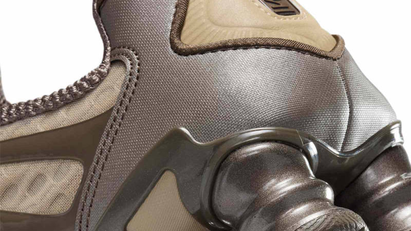 Nike Shox TL Khaki Off-Noir Closeup