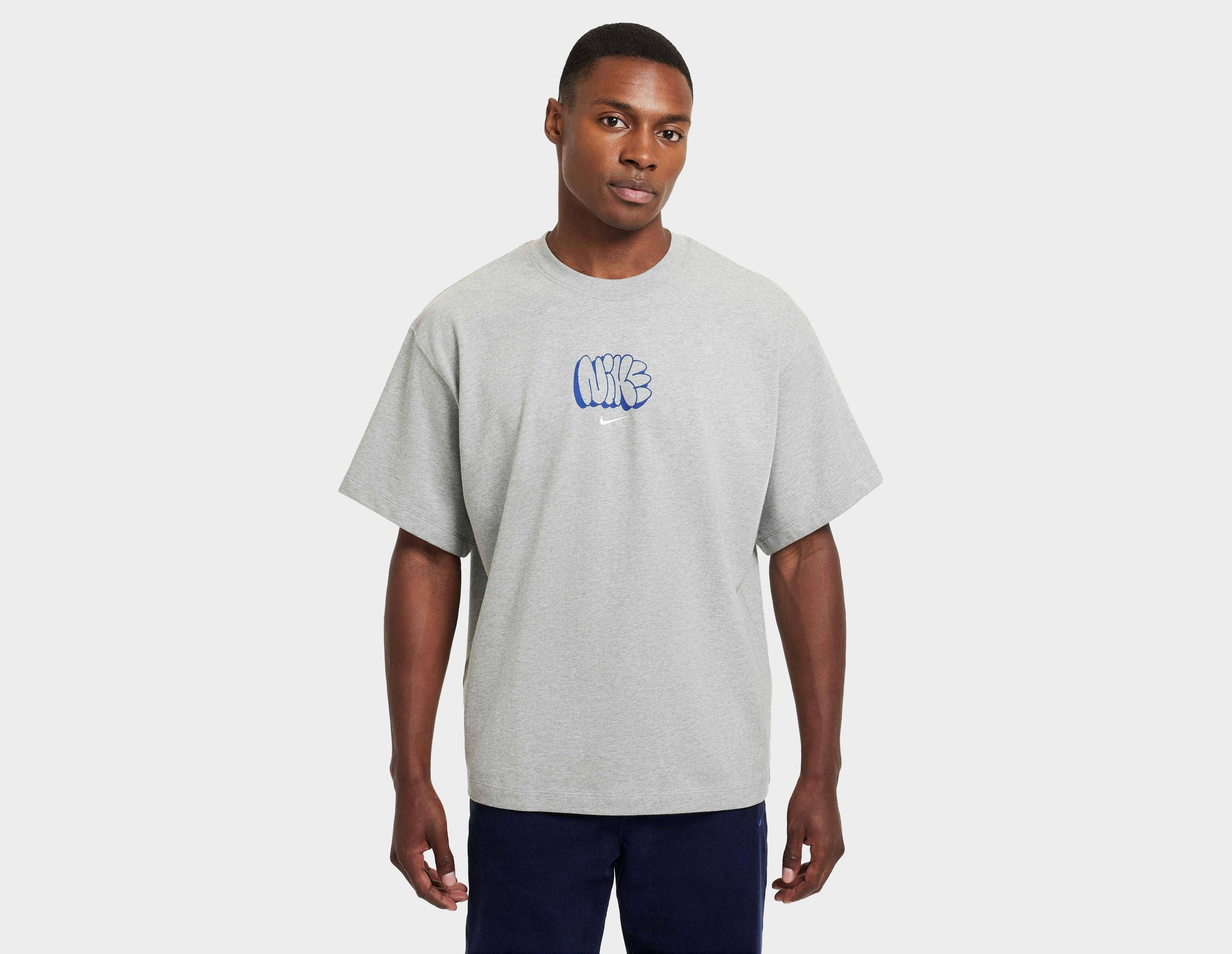 Nike Solo Swoosh Graffiti T-Shirt Grey Feature