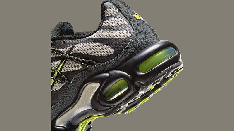 Nike TN Air Max Plus Utility Black Tan Volt FD0670-003 heel