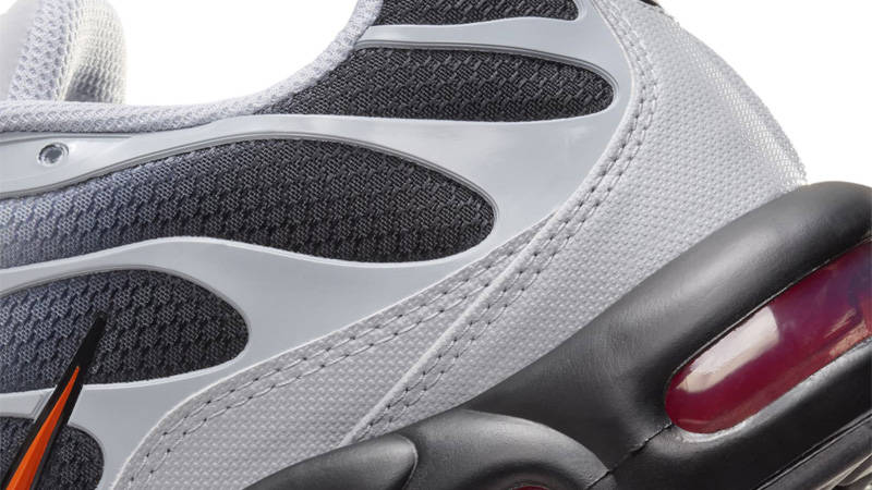 Nike TN Air Max Plus Wolf Grey Picante Red Closeup