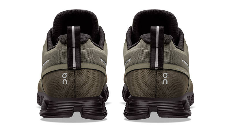 ON Running Cloud 5 Waterproof Olive Black back